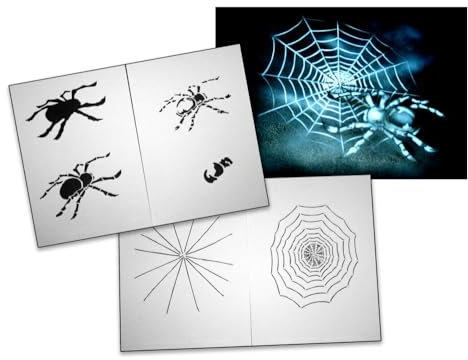 AS-046 Spinne Step by Step Airbrushschablone Größe M