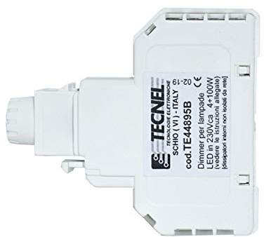 TE44895 Deviatore Keystone con dimmer per lampade led (Bianco)