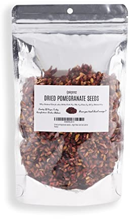 Dried pomegranate seeds (Anardana) 5.29 oz(150 g) by cokcerez Gluten Free, Vegan High-Fiber and low calorie