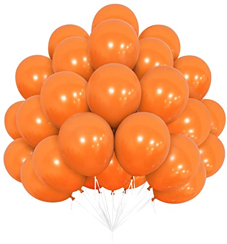 Orange Ballonger, 50 St 12 Tums Latexballonger, Orange Matta Latexballonger För Tema Födelsedagsfest Bröllop Baby Shower Halloween Festival Jubileumsdekorationer