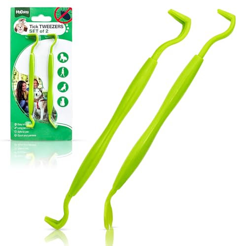 MYDAISY 4 in 1 Zeckenzange für Hunde - Das ultimative Zeckenzange für Katzen Haustiere und Menschen
