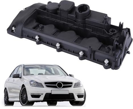 iSpchen Teste cilindriche, coperchio valvola con guarnizione, compatibile con W204 S204 W211 S211 A6460101130, A6460102230