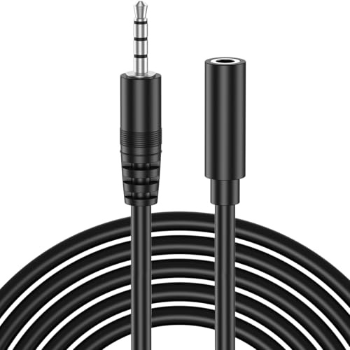 Amzpas Cavo Prolunga Jack 3,5 mm, Maschio/Femmina, Cavo Prolunga Audio Stereo per Cuffie Aux, Schermato (3M)