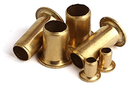 Tuercas remachables huecas de cobre de doble cara for PCB, M0,9-M6, doradas, 20-200 unidades(8mm,M3.5(50Pcs))