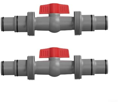 Sawhamale Connettore per tubo flessibile per piscina, 38 mm e 32 mm, adattatore a T a 3 vie per sistema di filtraggio a sabbia, adatto e piscine, raccordo in plastica PP e acciaio inossidabile per