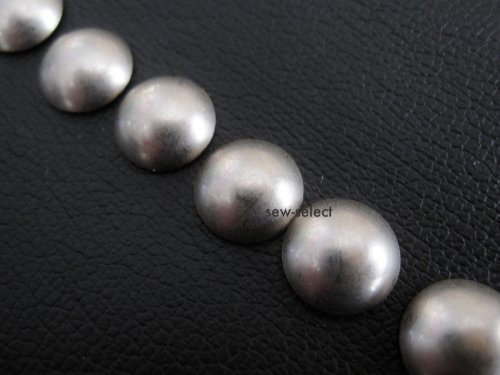 Heico Upholstery Nails Furniture Chair Tacks Pins Studs & Supplies DIY Dome Nail, Pack Quantity: 100, Colour/Design: Pewter matt Silver