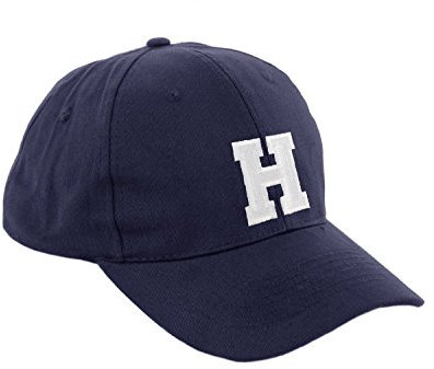 Morefaz Unisex Jungen Mädchen Mütze Baseball Cap Marineblau Hut Kinder Kappe Alphabet A-Z TM (H)