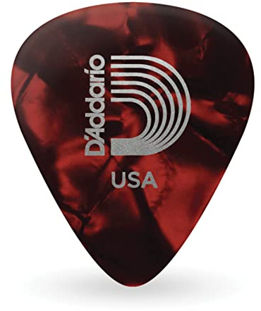 D'Addario 25 Std-Pick-Cel-Rpearl- Med (1CRP4-25)