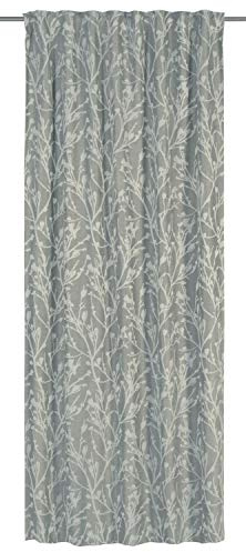 Elbersdrucke Verdunklungsvorhang mit verdeckten Schlaufen Secret Garden 09 beige verdunkelnd wärmeisolierend energiesparend 255x135 cm Vorhang für Wohnzimmer Schlafzimmer Flur 199548