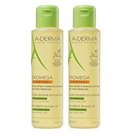 A-Derma A-DERMA Exomega Control Erweichendes Reinigungsöl gegen Kratzen, 2 x 500 ml