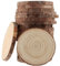YIXNSW 20 Stücke Baumstamm Scheiben mit Rinde Runde Naturholz Baumscheiben Holzscheiben Deko 10-11cm Geeignet für DIY handgemachte Hochzeitsdekorationen Christbaumschmuck runde Stücke