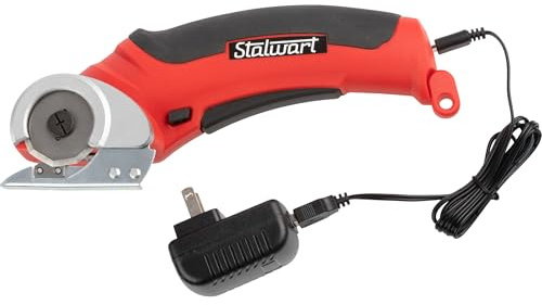 Stalwart Cordless Electric Scissors, Red