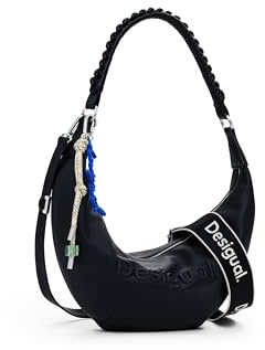 Desigual bolso bandolera bolso de hombro Zante Half Logo Crossbody Bag Black negro