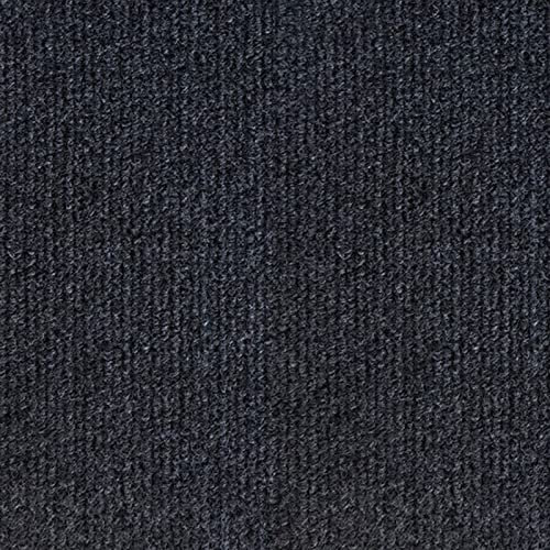 Piastrelle autoadesive per Moquette, 12x12 Pollici, multifunzionali, 8 Pezzi, per Uso residenziale e Commerciale, Staccabili e attaccabili (Nero e Grigio)