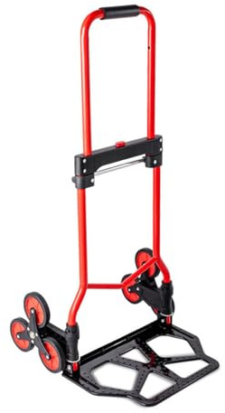 LMMIAMZ Heavy Duty Adjustable Hand Truck Folding Trolley Cart Foldable Truck Multi Purpose Barrow with Wheels Compact and Lightweight Trolley and Sack Truck Suitable for Stairs F