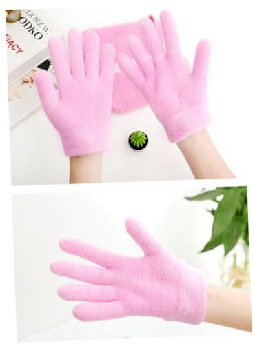 PLAFOPE Moisturizing Gel Gloves Pink Hand Care Hydrating Gloves for Dry Use Reusable Soft Flexible Skin Treatment Gift for Women