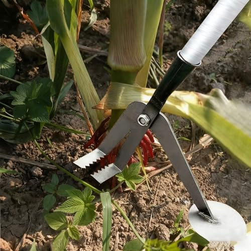 Extractor de Pilotes Herramienta para Extraer Raíces de Árboles, Malezas y Tallos de Maíz. Extractor de Árboles Jóvenes con Palanca para Postes de Madera o Cepillos Pequeños. Equipo