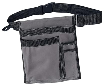 Bothyi Tool Apron Belt Waist Gray Heavy Duty Gifts Oxford Cloth Waiter Server Apron Bag Utility Waists Pack for Construction Workers
