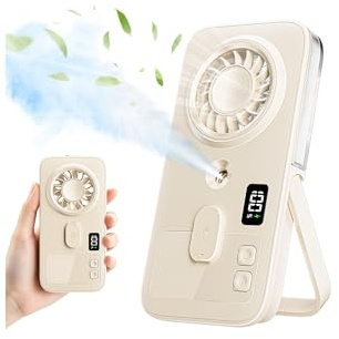 Ventilador Portatil de Mano con Agua, Recargable Ventiladores Pequeño