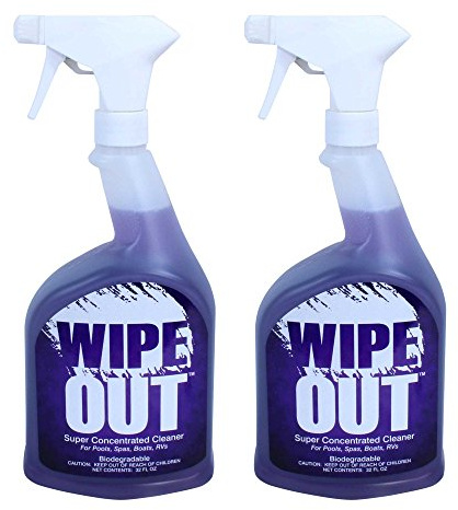 Wipeout Wipe Out 6012-02 All Purpose Surface Cleaner for Swimming Pools, 1-Quart, 2-Pack