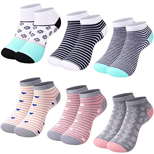 L&K-II 12 paia Calze da donna sportive Sneaker Calzini Cotone Unisex comodo 2130 35-38