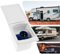 JUTTAUTO 16 Amp Caravan Hook Up Socket, 240V 3 Pin Mains Plug Outlet Waterproof with Cover for Motorhome Trailer RV Van Flush Fitting