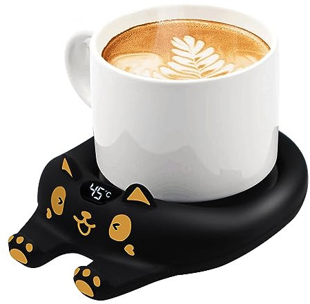 MQFORU Mug Warmer,Coffee Warmer for Desk Candle Warmer Auto Shut Off,Coffee Cup Warmer with 3 Temp Settings,Electric Beverage Warmer Plate for Coffee,Tea,Water Milk and Cocoa