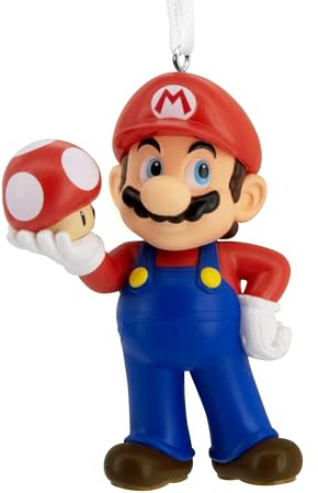 Hallmark Adorno navideño de Nintendo Mario con Seta