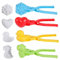 DERAYEE 4 Stück Schneeball Maker, Cartoon Sandball Schneeball Clip,Winter Schneespielzeug für Kinder Weihnachten Geschenk Dekoration