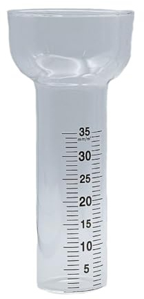 Pluviomètres En Verre À Haute Teneur En Borosilicate Prêts Pour L'extérieur Résistants À La Pour Les Conditions Météorologiques Difficiles Et Les Applications Scientifiques Collecteur De De