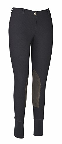 TuffRider Women's Ribb Lowrise Pull-On Breeches, Black, 26