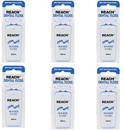 6x Johnson & Johnson Reach Zahnseide gewachst 200m (6x 200m)