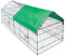MaxxPet Freilaufgehege - Kaninchenstall & andere Kleintiere - Sonnengeschütztes - Hasen - Rostfreiem Stahl - 180x50x75cm - Hasenstall Draußen Winterfest - Grun