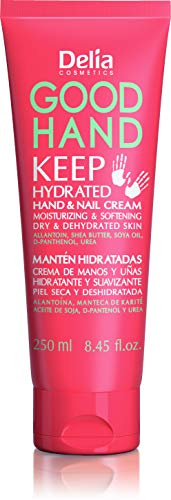 Delia Cosmetics - Good Hand Creme – Feuchte halten Hand- und Nagelcreme - Feuchtigkeitsspendend und weichmachend - Sheabutter & Sojaöl - für dehydrierte, trockene Haut - 250 ml