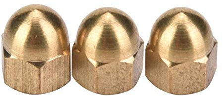 Écrou borgne en laiton écrou hexagonal borgne haute dureté M3-M12 écrou borgne 7 Types de fixations de véhicule avec boîte(M5 20PCS)