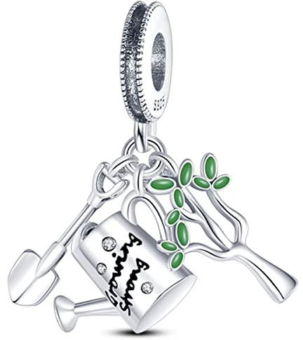 MULA 925 Sterling Silver Charms for Bracelets and Family Letters Dangle Pendants Beads Family Tree Charms Jewelry for Women