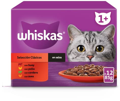 Whiskas Comida Húmeda para Gatos Selección Clásicos 12x85g