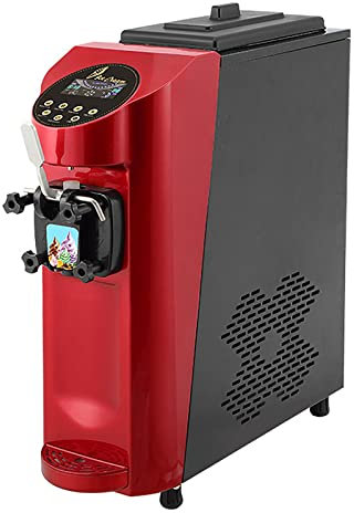 LBMED Macchina per Gelato Professionale, Gelatiera Automatica a Compressore con Produzione 18-26 L/h, Refrigerante Integrato: R22/R410a, Funzione di Pulizia Automatica, per Pasticceria