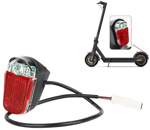 zingking Rücklicht, Kotflügel Rücklicht, IPX4 Wasserdicht Rot Für Segway Ninebot Max G30 / G30LP / G30LE / G30LE II/ G30D / G30e / G30e ii