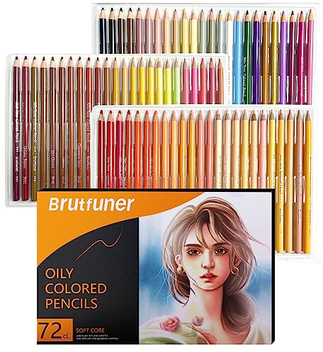 Ccfoud Hautfarben Buntstifte,Malstifte Set,Set mit 72 Buntstiften in Unterschiedlichen Farbtönen,Ideale Künstler Farbstifte für ausdrucksstarke Porträtzeichnungen (72 Hautfarben Buntstifte)