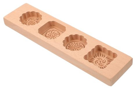 KICHOUSE Mondkuchenform Holzkuchenformen Backwerkzeug Integrierte Form Hochstabiles Kratzmaterial Für Die Heimbäckerei