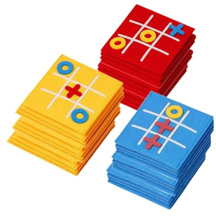 JunZheHub Juego Clásico de XO para Familias Y Amigos: ¡Diversión con El en Raya!, 36 Uds.