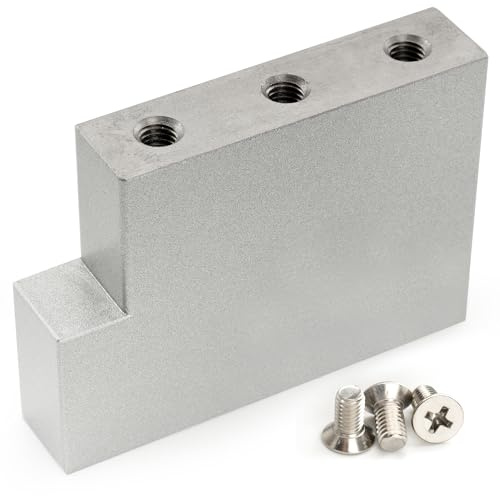 Musiclily Ultra 42 mm Solida Stål L-format Tremolo Block för Elgitarr Floyd Rose Tremolo