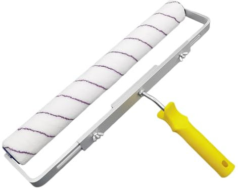 Kit di rullo per pittura resistente – Applicatore per soffitto da 45 cm, telaio leggero per pavimento, rotolo largo in lega di alluminio per grande vernice, per esterni e interni,