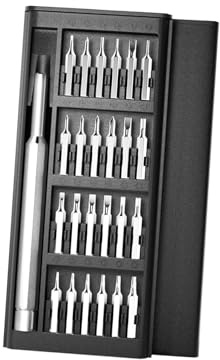 Precision Screwdriver Set, 24-in-1 Mini Screwdriver Set with with Security Torx Cross‌ for MacBook, Laptop, PC, PS5/4, Ring Doorbell, Cell Phone, Xbox, Glasses, Watch(Color:Silver)
