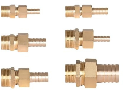 NHKSFBLQ Raccord cannelé en Laiton for cloison de Tuyau de 32 mm, Filetage mâle pivotant de 1-1/4 po, 1 pièce