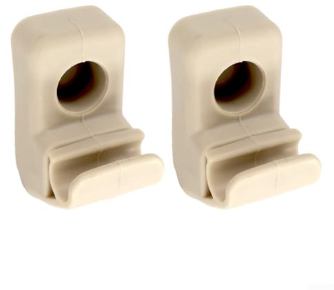 Niceminiwall Soporte para parasol de coche para Fiat Grande Punto compatible con OEM 735411088 - Soporte de clip ABS beige, fácil instalación, 2 piezas