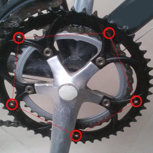 LVYXON Kedjeskydd för cykel 48T vevsats skydd för 4/5-håls mountainbike hopfällbar cykel plast kedjehjul skydd 2-pack