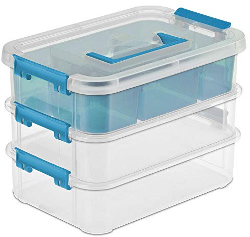 STERILITE Layer Stack & Carry Box, 10-5/8-Inch