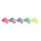 intellinet Lot de 50 Clips de réparation RJ45 (pour la réparation de connecteurs modulaires RJ45) Transparent Multicolore 771450